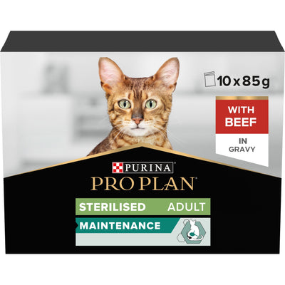 Purina Pro Plan Wet Cat Food, Beef in Gravy
