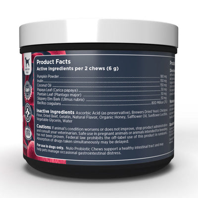 Nulo Probiotic Soft Chew for Dogs - 270g (90 ct. Jar) Treat