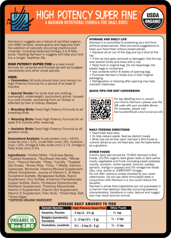 Harissons High Potency Super Fine - 1lb