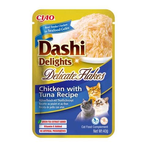 Inaba Dashi Delights Delicate Flakes Chicken with Tuna Recipe - 40g