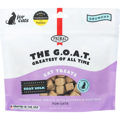 Primal The G.O.A.T. Chicken & Goat Milk for cats! Freeze-Dried Treat 2oz