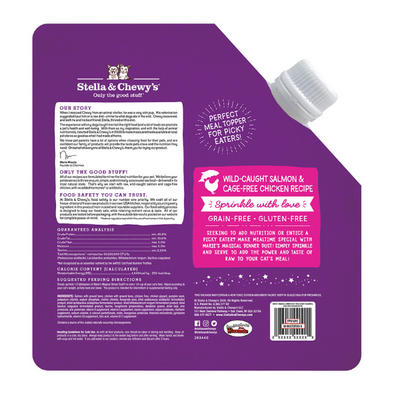 Stella & Chewys Maries Magical Dinner Dust Cat Wild Caught Salmon and Cage Free Chicken Recipe - 7 oz