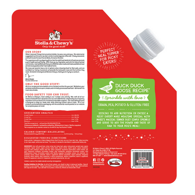 Stella & Chewys Maries Magical Dinner Dust Duck Duck Goose - 7 oz - 6/cs