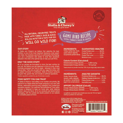 Stella & Chewys Wild Weenies - Game Bird Recipe 3.25 oz