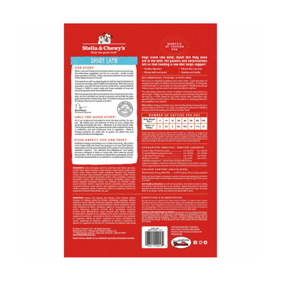 Stella & Chewys Dog FD Dandy Lamb Patties