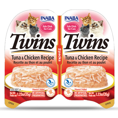 Inaba Twins Cup Tuna & Chicken Recipe - 70g