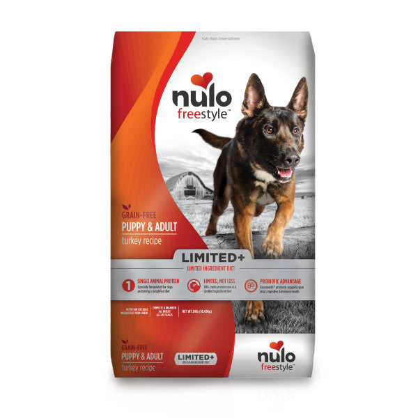 Nulo FreeStyle Limited Ingredient Diet for Puppy & Adult - Turkey with Probiotics Dry Dog Food