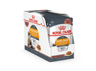 Royal Canin Feline Care Nutrition Hair & Skin Gravy (INTENSE BEAUTY) (Cat Wet Food - Pouches)