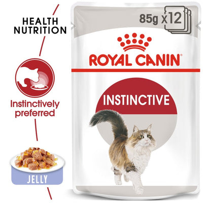 Royal Canin Feline Health Nutrition Instinctive Adult Cats Jelly (Cat Wet Food - Pouches)