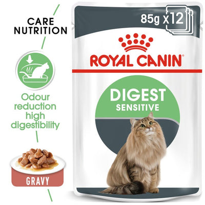 Royal Canin Feline Care Nutrition Digest Sensitive Gravy (Cat Wet Food - Pouches)