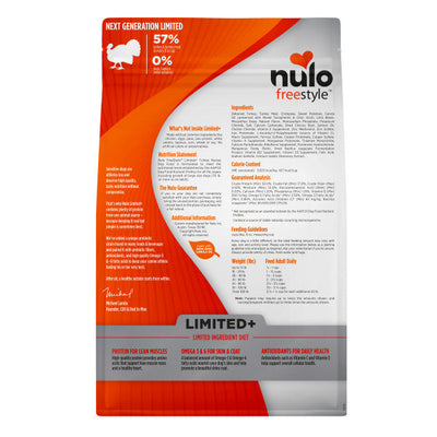 Nulo FreeStyle Limited Ingredient Diet for Puppy & Adult - Turkey with Probiotics Dry Dog Food