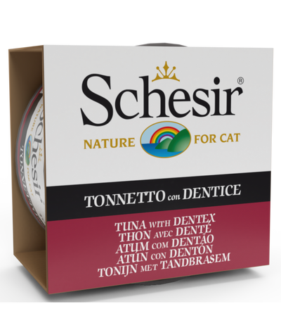 Schesir Cat Wet Food-Tuna With Dentex