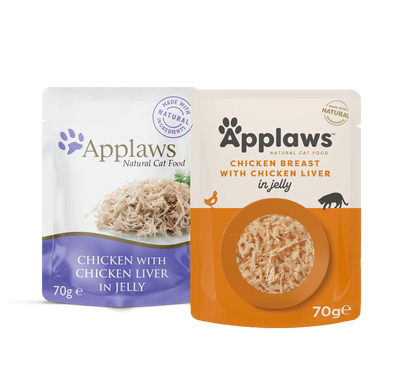 Applaws Chicken with Liver in Jelly Adult Wet Cat Food 70g Pouch