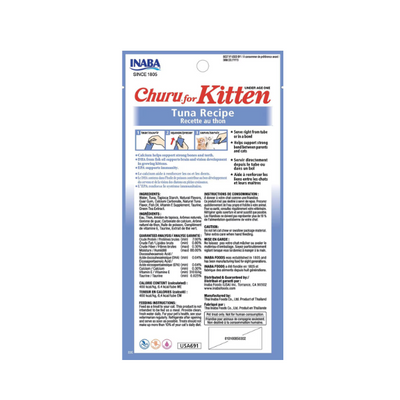 Inaba Churu Tuna Recipe for Kitten 4PCS/PK - 56g