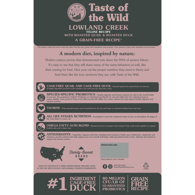 Taste Of Wild LowLand Creek Feline Recipe