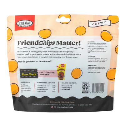 Primal FriendChips Matter Beef with Broth Jerky Treat 4oz
