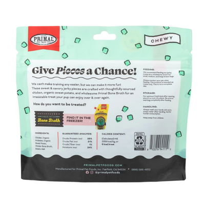 Primal Give Pieces A Chance Chicken with Broth Jerky Treat 4oz