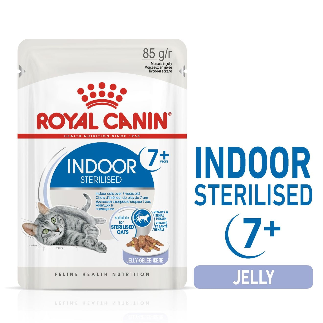 Royal Canin Feline Health Nutrition Indoor 7 Jelly (Cat Wet Food - Pouches)