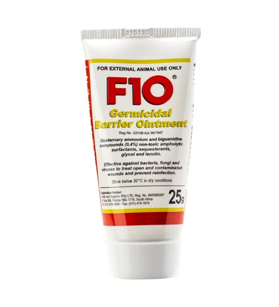 F10 Germicidal Barrier Ointment for Pets - 25g
