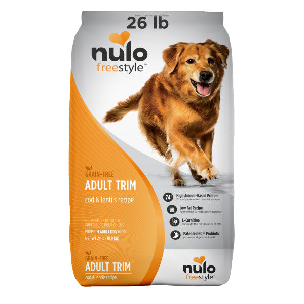 Nulo FreeStyle Adult Trim Dog Grain-Free Trim Cod & Lentils