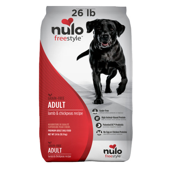 Nulo FreeStyle Adult Dog Grain-Free Lamb & Chickpeas with Probiotics Dry Dog Food