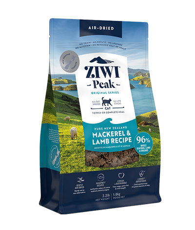 ZIWI Peak Air-Dried Mackerel & Lamb Recipe Dry Cat Food 1KG/NA