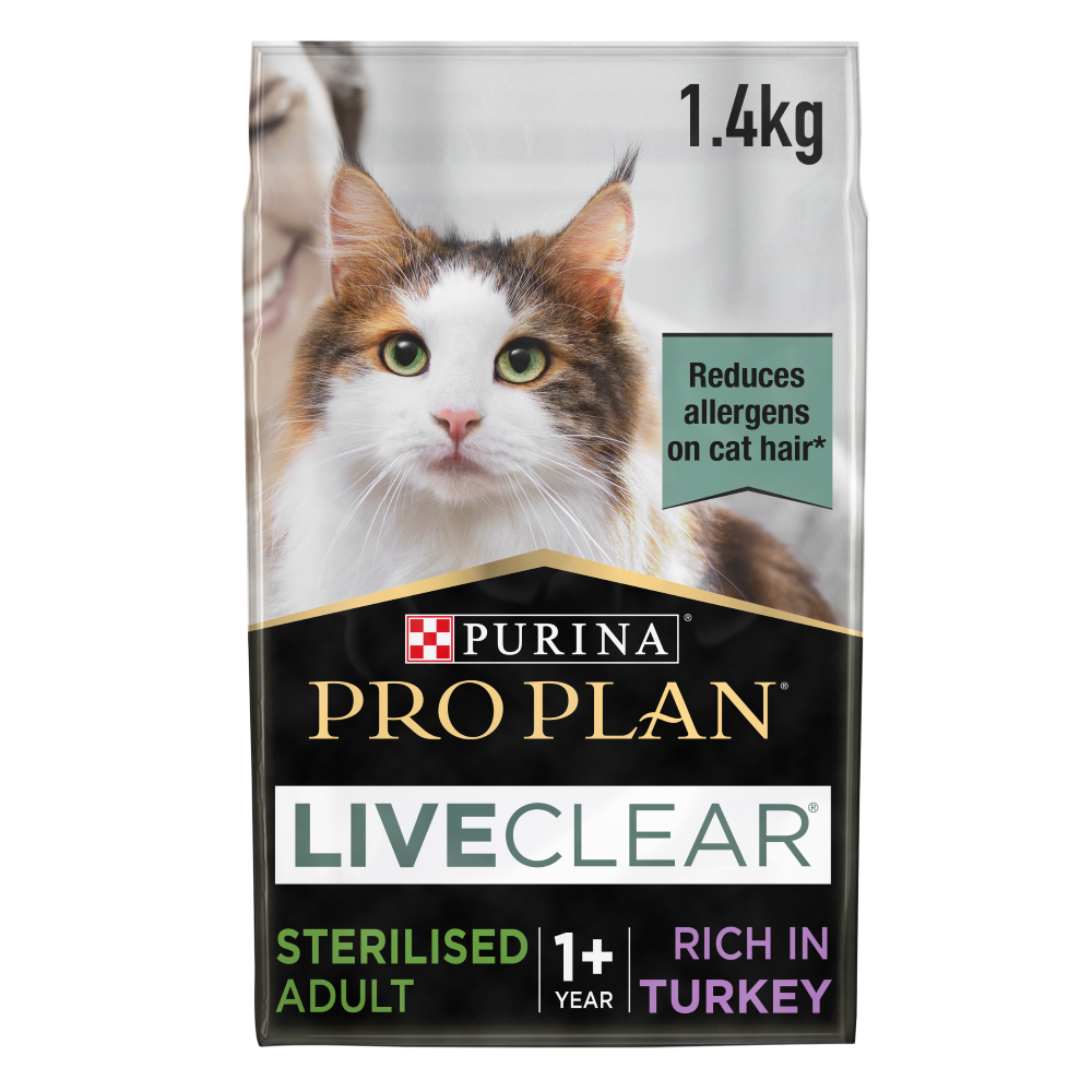 Purina Pro Plan LiveClear Adult, Allergen Reducing Dry Cat Food with Turkey