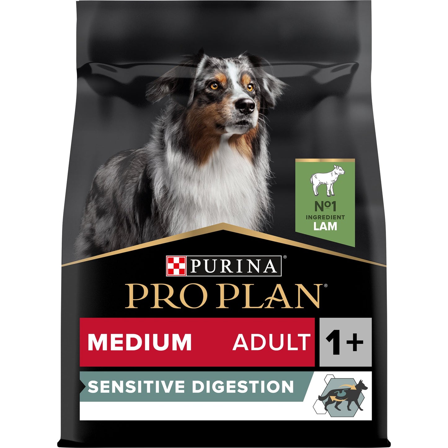Purina Pro Plan Sensitive Digestion Medium Adult, Dry Dog food with Lamb