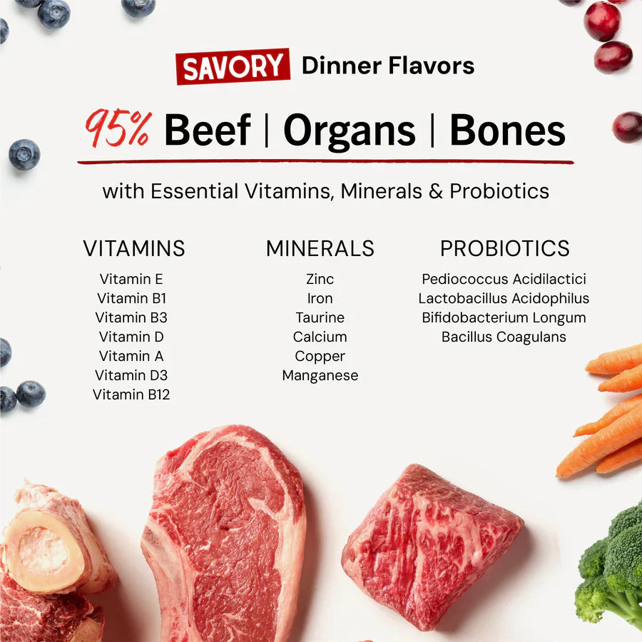 Stella & Chewys Marie’s Magical Dinner Dust for Dogs Grass-Fed Beef Recipe - 7 Ounce Resealable Bag