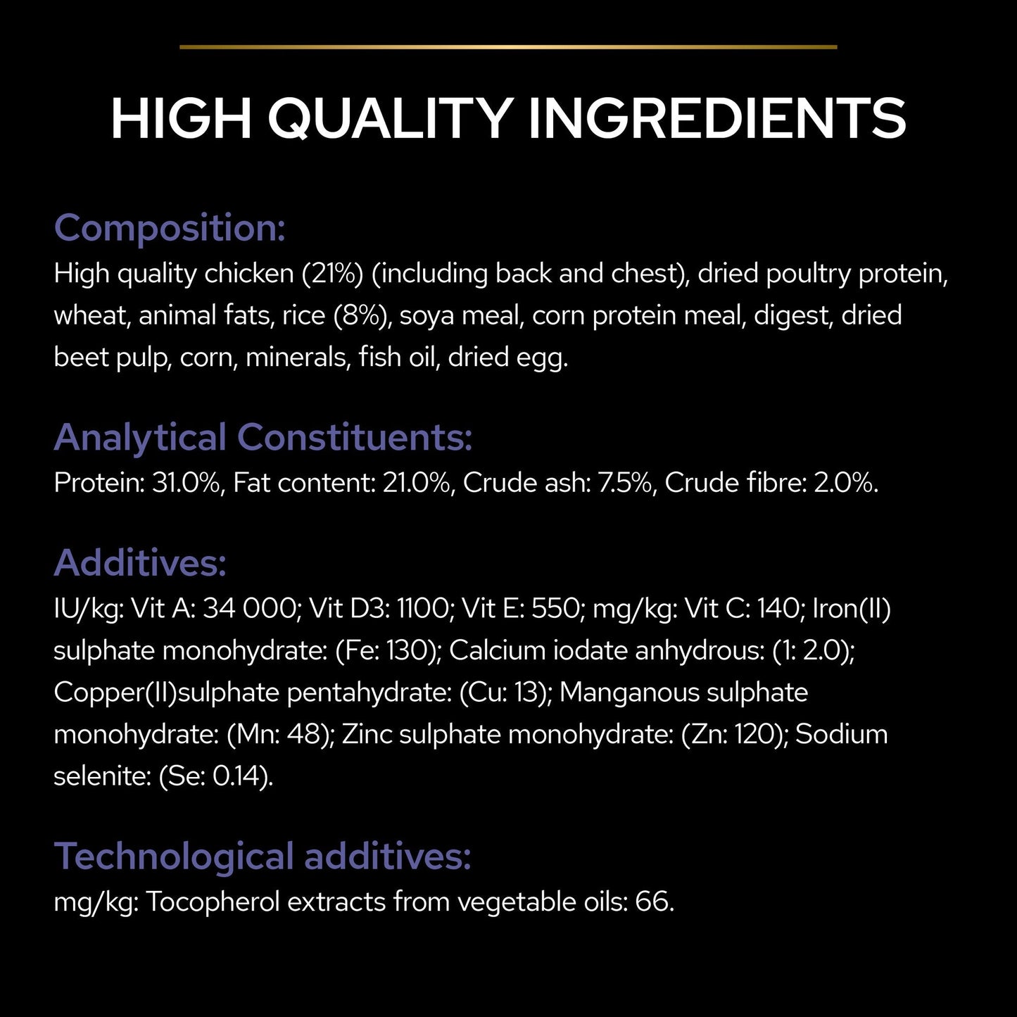 Purina Pro Plan Performance Adult, Dry Dog food with Chicken, 18 kg