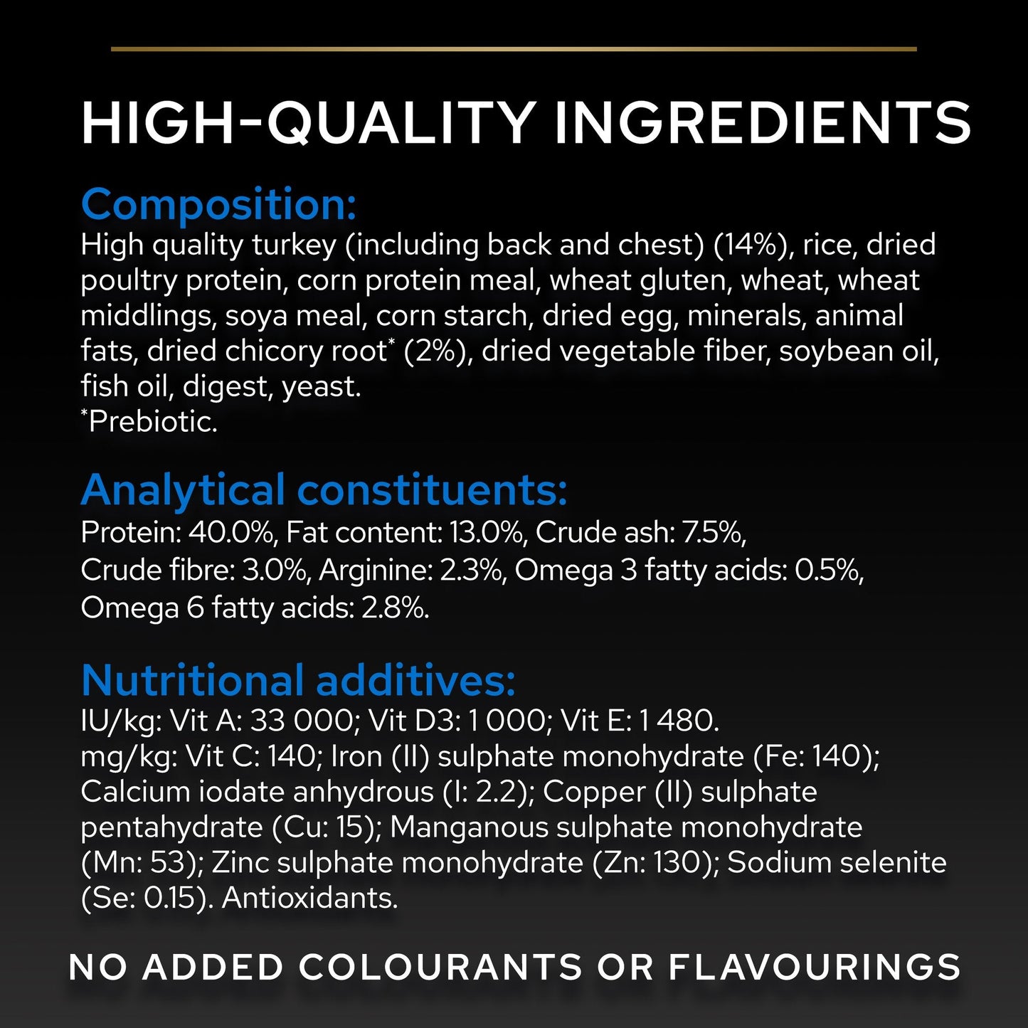 Purina Pro Plan  Senior 7+ Longevis Dry Cat Food with Turkey, 1.5 kg