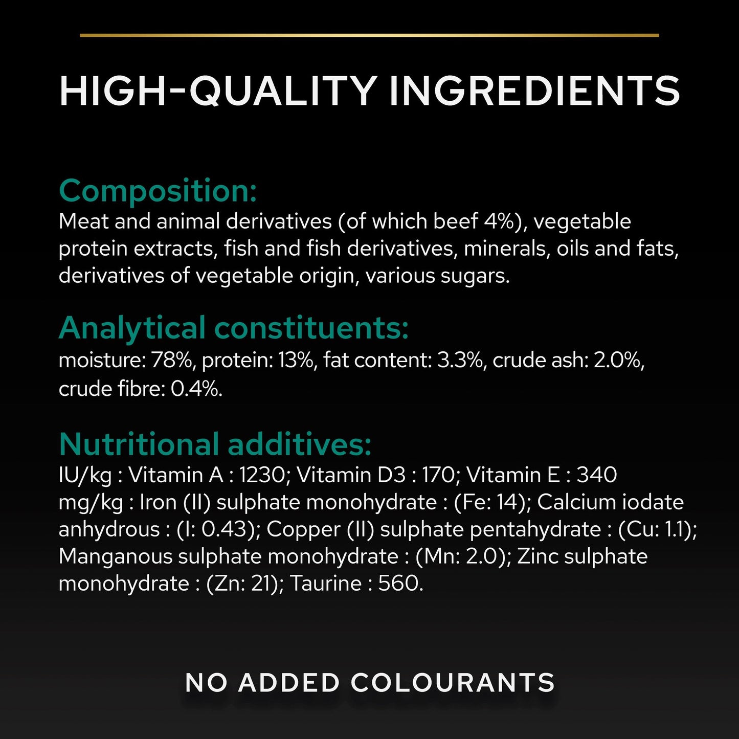 Purina Pro Plan Wet Cat Food, Beef in Gravy