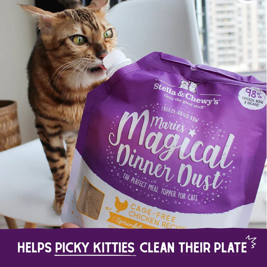 Stella & Chewys Maries Magical Dinner Dust Cat Cage Free Chicken Recipe - 7 oz