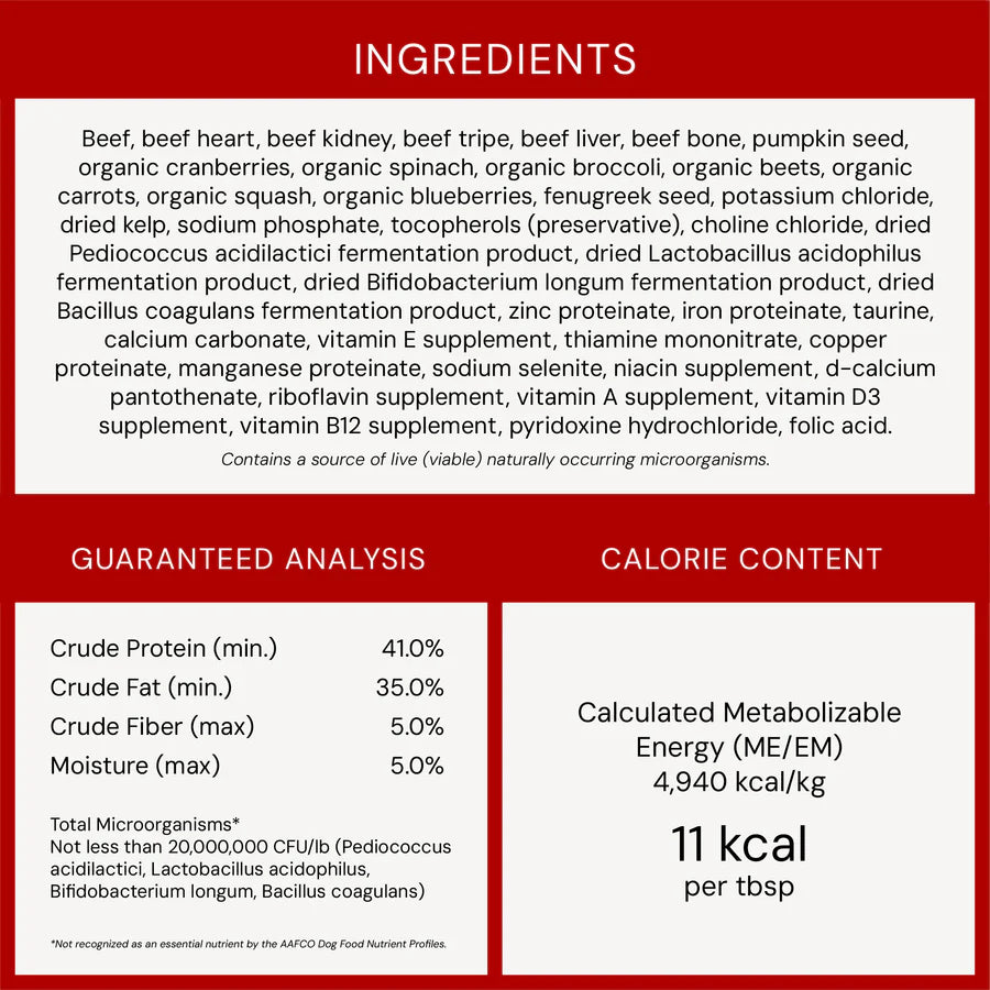 Stella & Chewys Marie’s Magical Dinner Dust for Dogs Grass-Fed Beef Recipe - 7 Ounce Resealable Bag