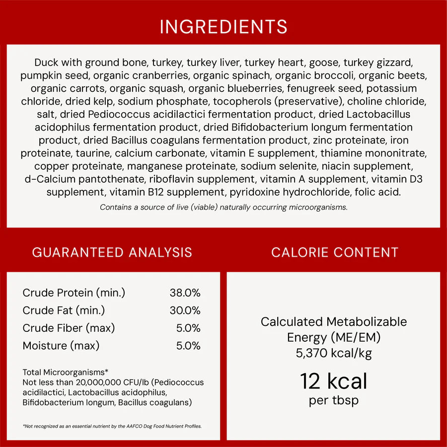 Stella & Chewys Maries Magical Dinner Dust Duck Duck Goose - 7 oz - 6/cs