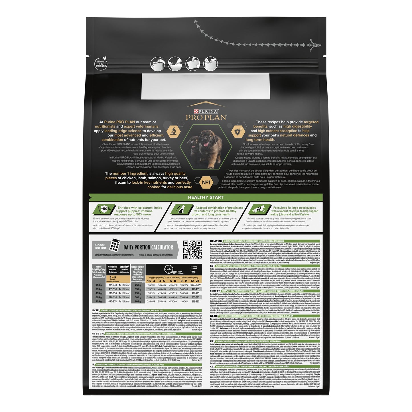 Purina Pro Plan Large Robust Puppy, Dry Dog food with Chicken