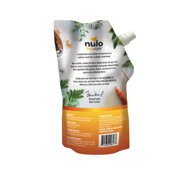 Nulo FreeStyle Dog Cat Chicken Bone Broth 20 fl oz Pouch
