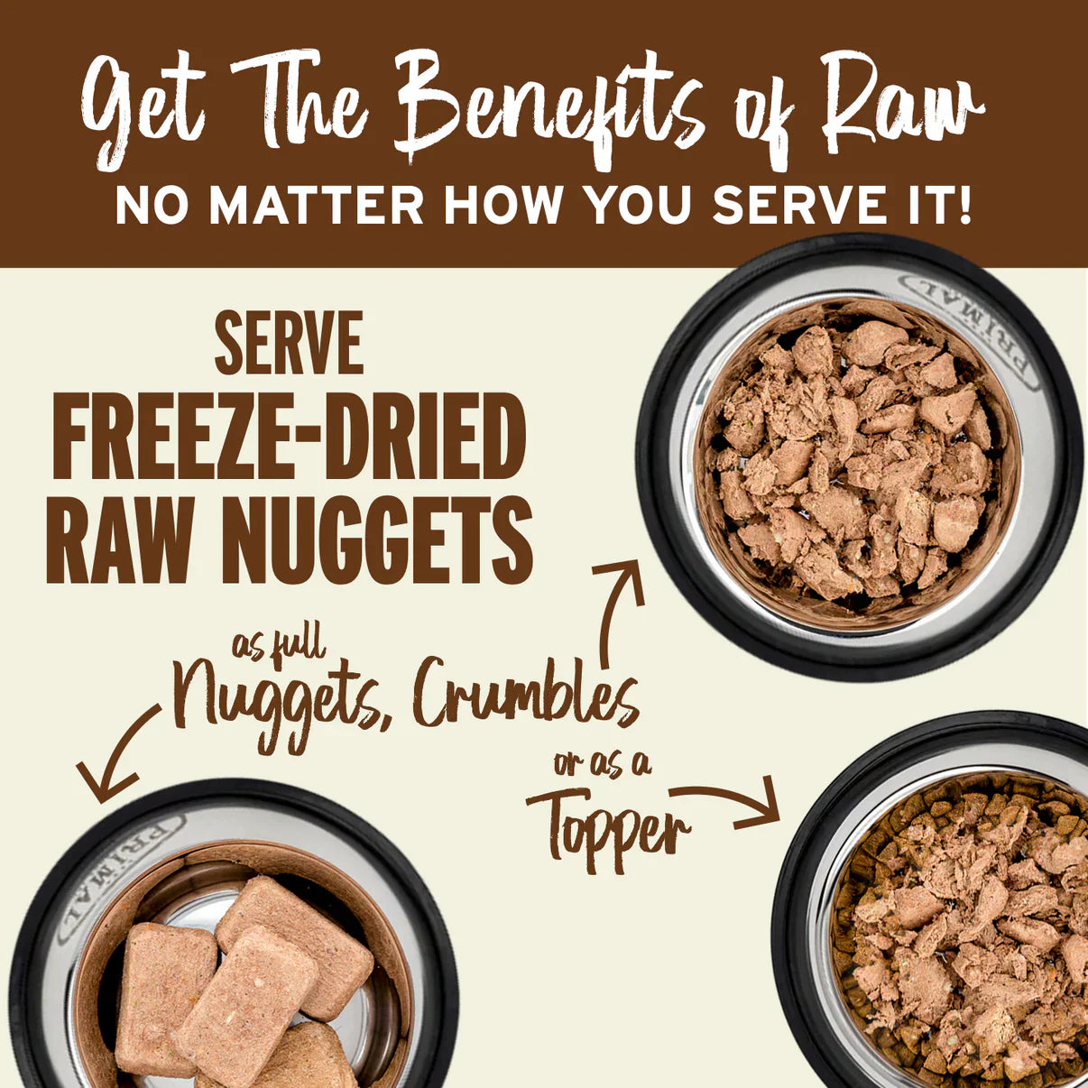Primal Canine Beef Grain-Free Dog Freeze-Dried Formula Food