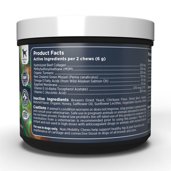 Nulo Mobility Soft Chew Treat for Dogs - 270g (90 ct. Jar)