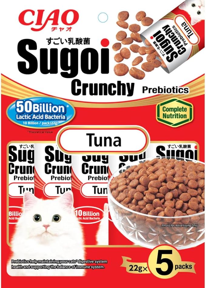 Inaba Ciao Sugoi Crunchy Tuna Flavor Plus Prebiotics