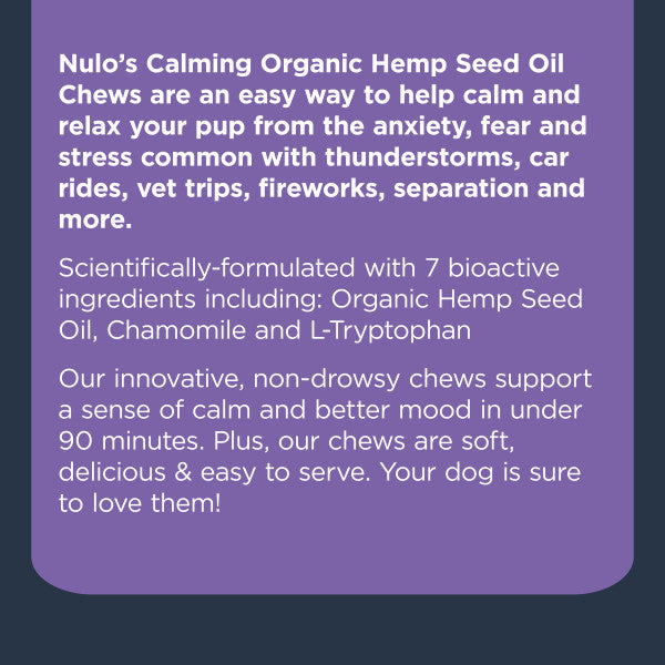 Nulo Calming Soft Chew for Dogs - 270g Functional Treat