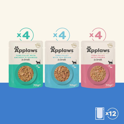 Applaws Fish Multipack Adult Wet Cat Food 12 x 70g Pouch