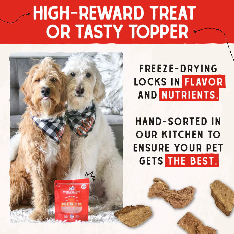 Stella & Chewys Beef Liver Treats - 3 oz