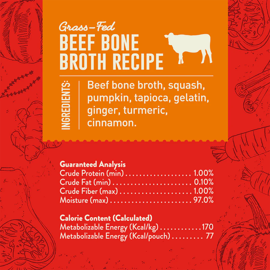 Stella & Chewys Bountiful Bone Broth Grass Fed Beef Recipe - 16 oz