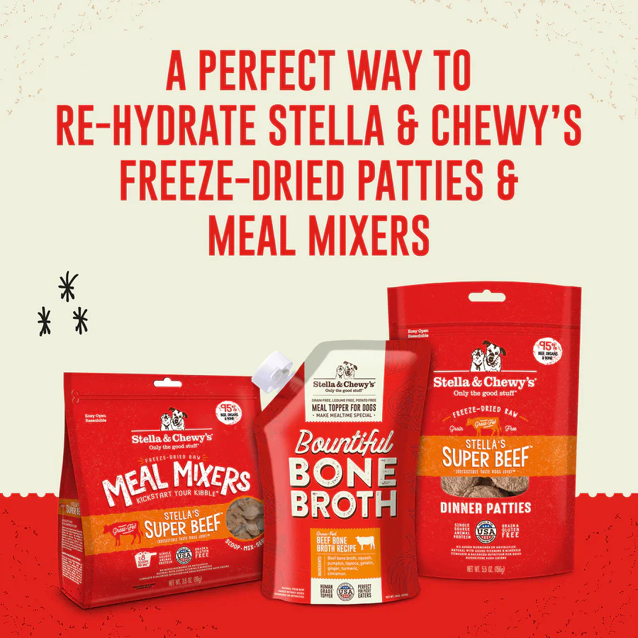 Stella & Chewys Bountiful Bone Broth Grass Fed Beef Recipe - 16 oz