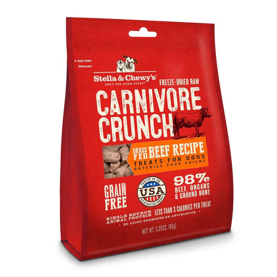 Stella & Chewys Dog FD Carnivore Crunch - Beef - 3.25 oz