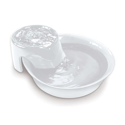 Pioneer Pets Big Max Ceramic Pet Drinking Fountain 128oz (White) 