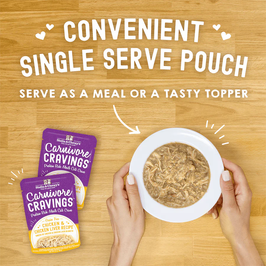 Stella & Chewys Carnivore Cravings Chicken & Chicken Liver Recipe - 2.8 Oz