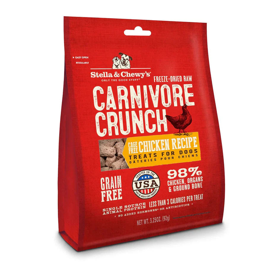 Stella & Chewys Dog FD Carnivore Crunch - Chicken - 3.25 oz