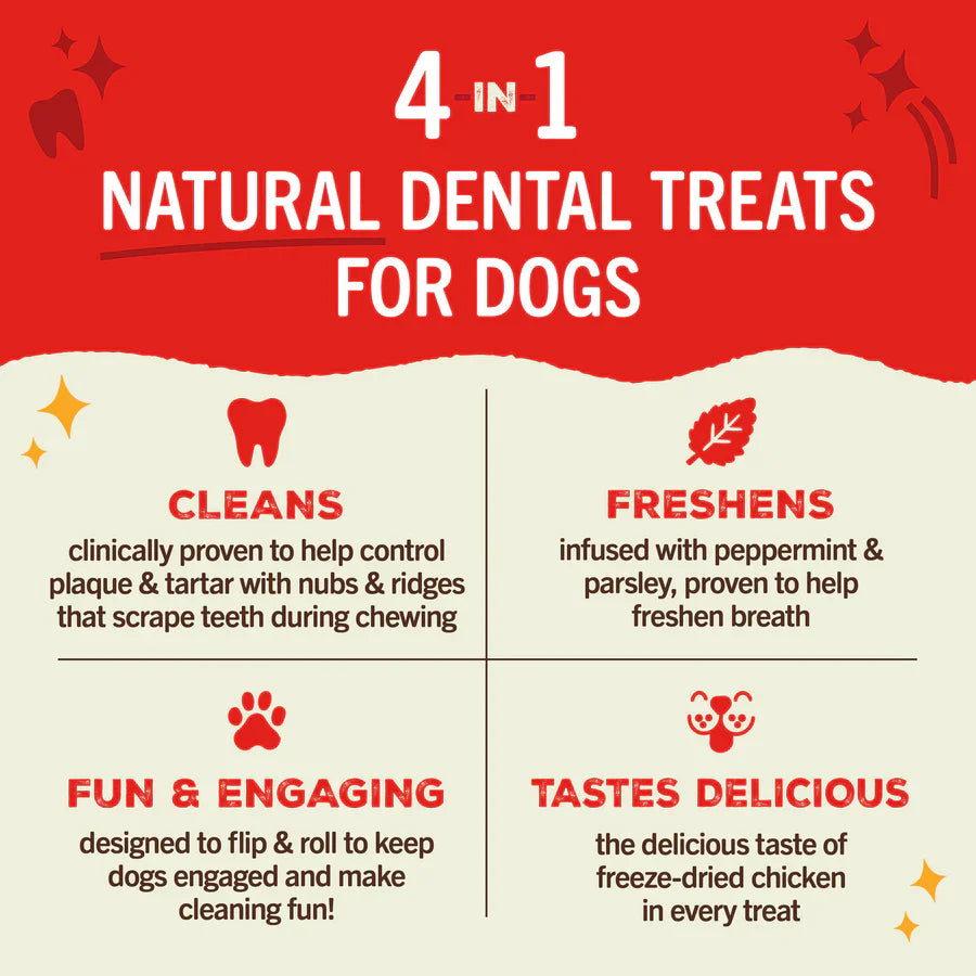 Stella & Chewy? Dog Dental Treats Delights Extra Small 23 ct